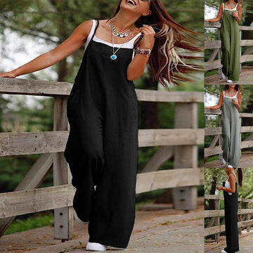 Duglam® Wide-Leg Pocket Overalls – Casual Luxe Redefined