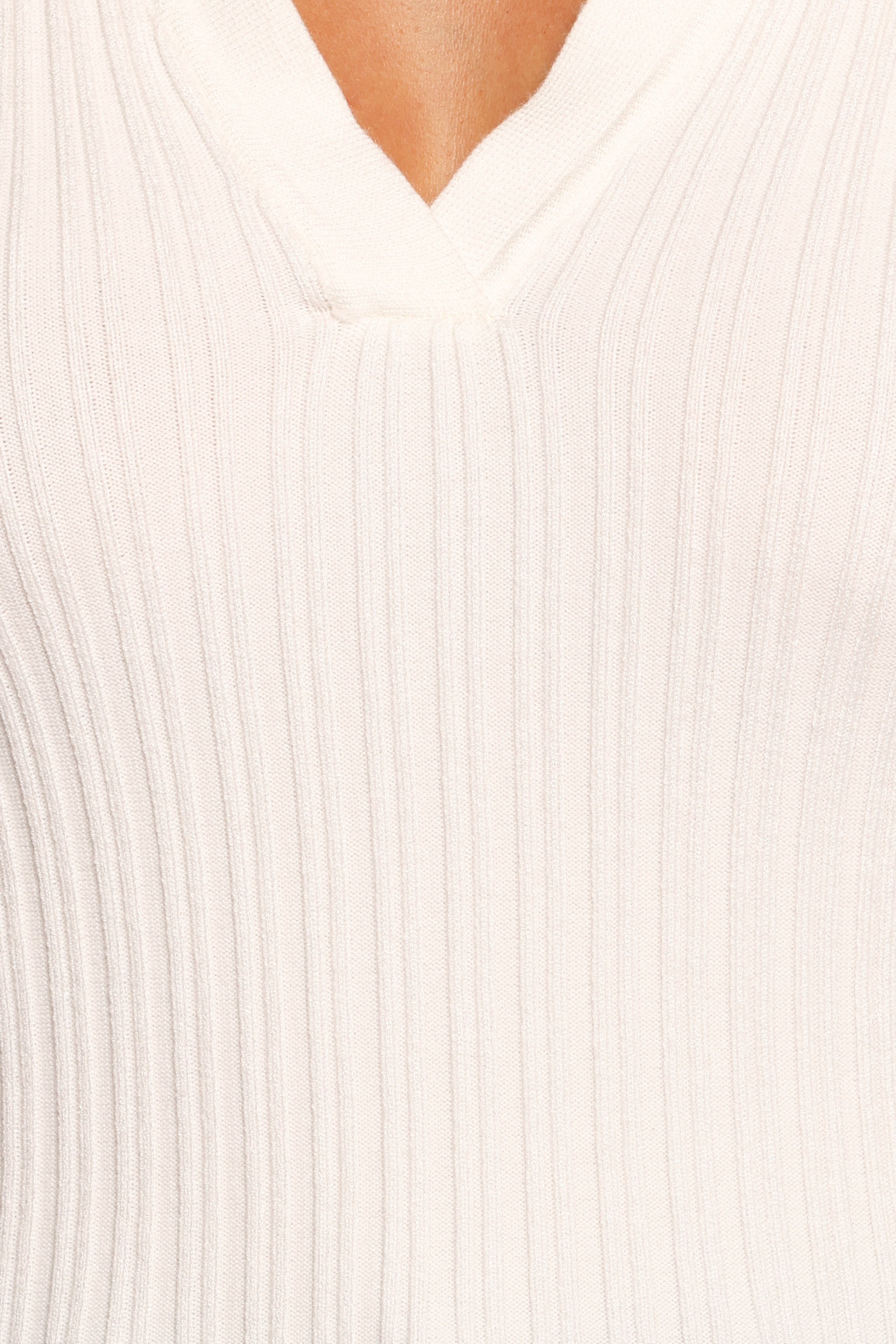 Emmerson Long Sleeve Knit Top - White