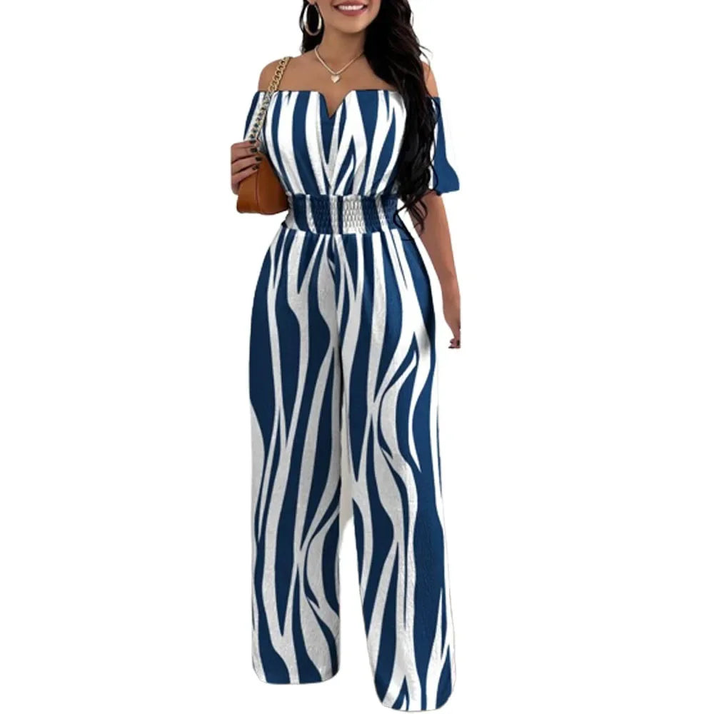 Off Shoulder Wide-Leg Jumpsuit 