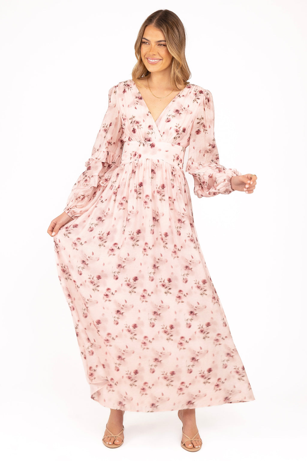 Vayla Maxi Dress - Pink Rose