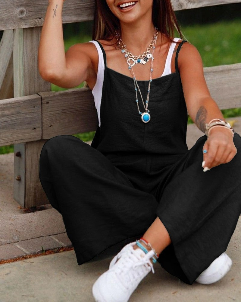 Duglam® Wide-Leg Pocket Overalls – Casual Luxe Redefined